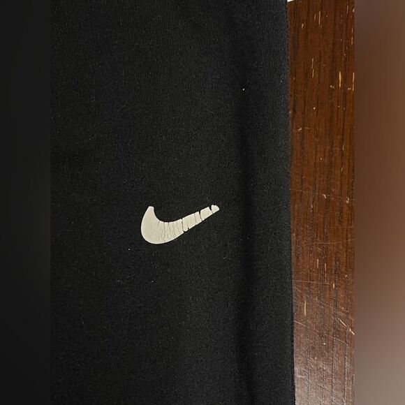 Nike Pro Black Fitted Leggings Fleece Tights Warm XS - Picture 5 of 7